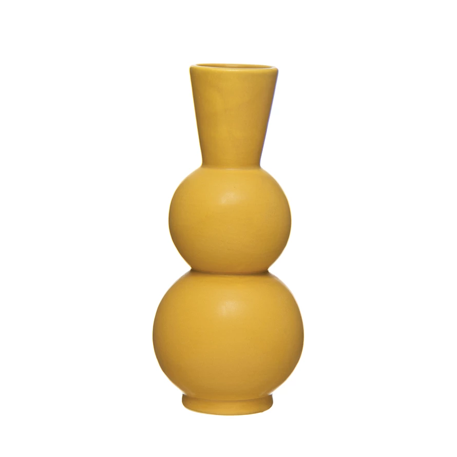 Yellow Stoneware Vase image 0