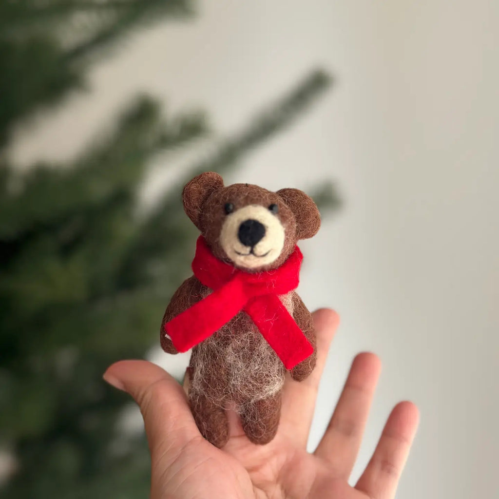 Felt Finger Puppet - Bear & Panda image 1