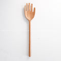 Hand Shaped Wooden Salad Spoon image 0