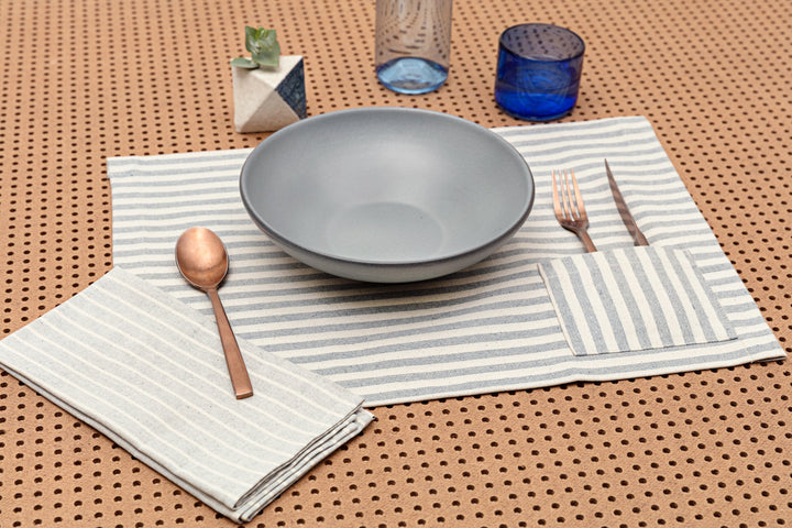 Placements - Striped with Pocket (Set of 4) image 3