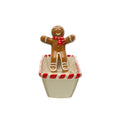 Cracker Dish w/ Candy Cane Edge & Gingerbread Man image 0