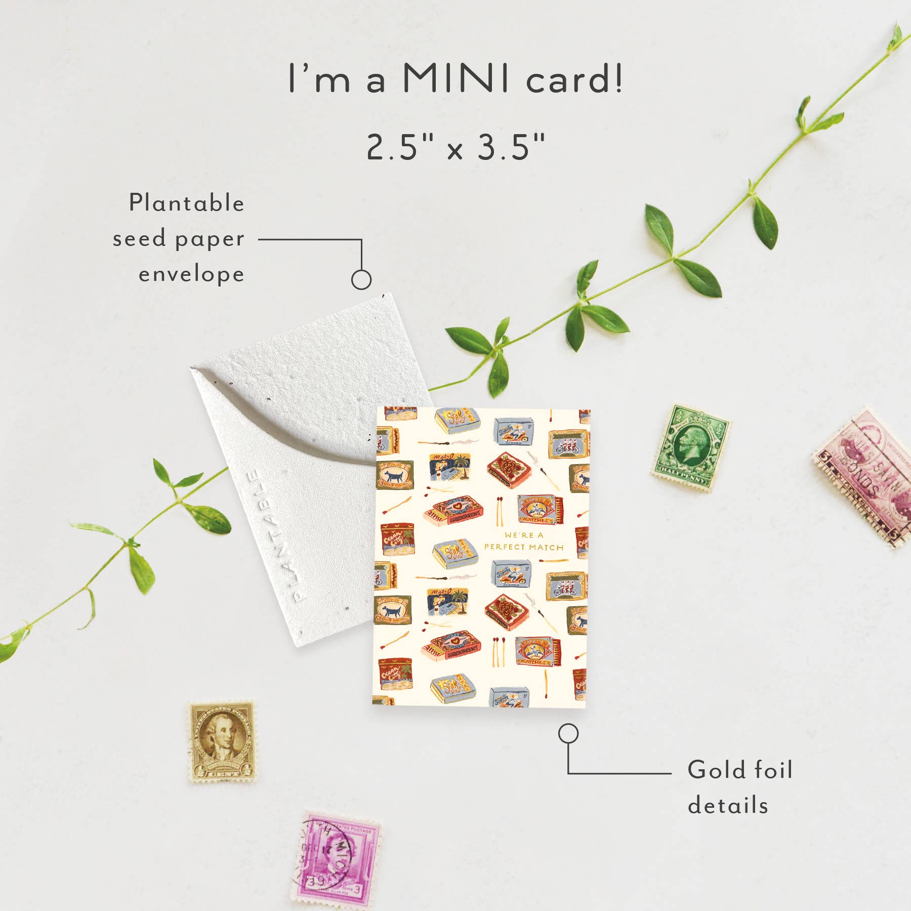 Matchbooks Sprout - Anniversary Mini Greet