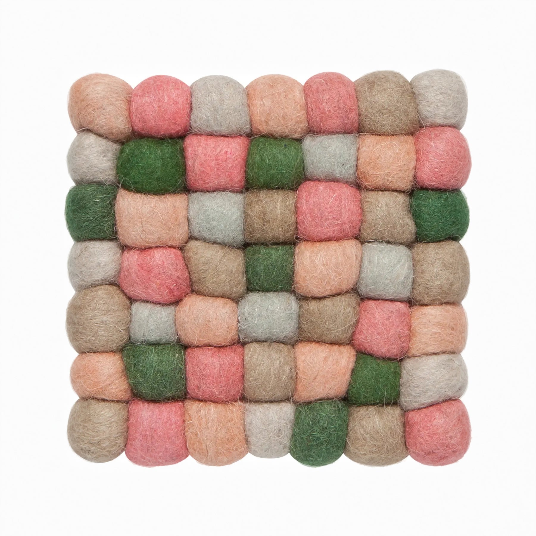 Recycled Wool Felt Dot Trivet image 0