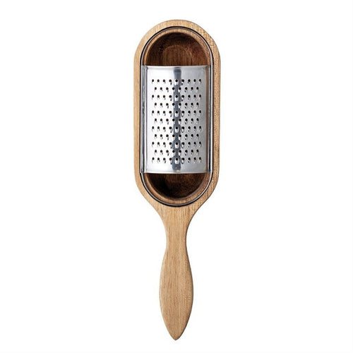 Acacia Wood & Stainless Steel Grater image 0