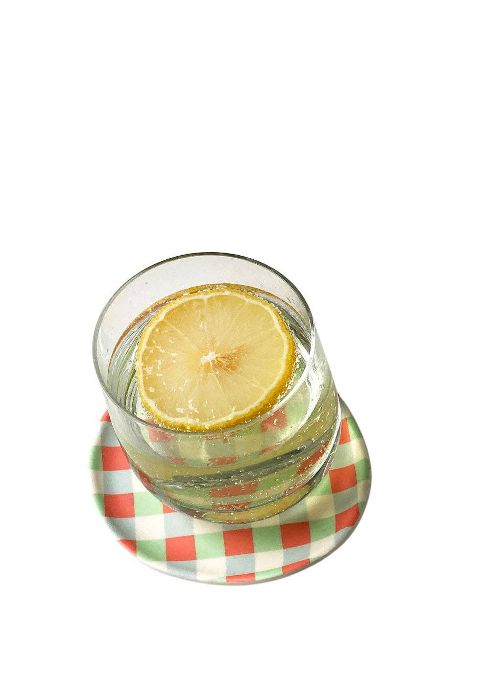 Bamboo Gingham Coaster - Set of 4