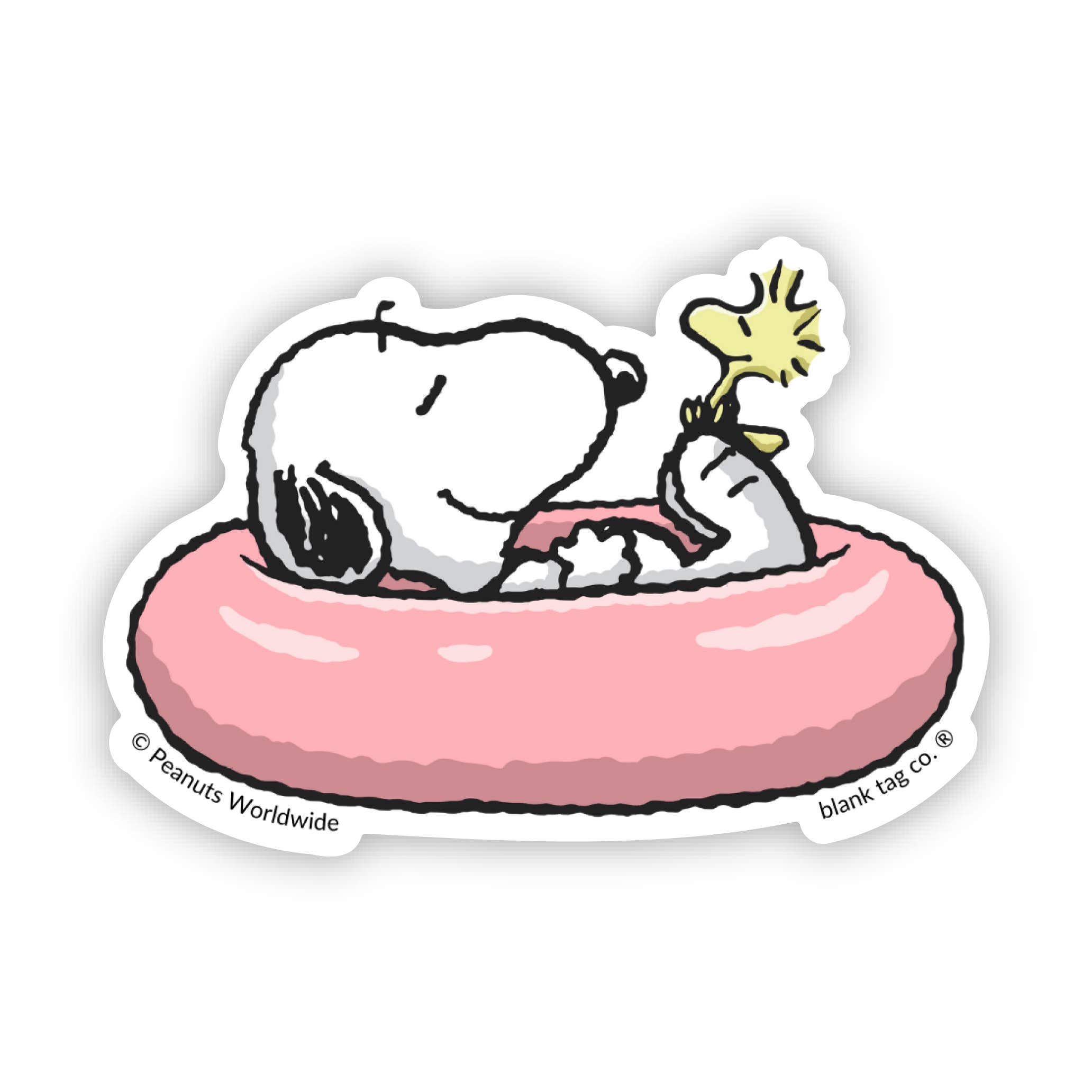 Peanuts® Waterproof Sticker - Snoopy On Float Tube