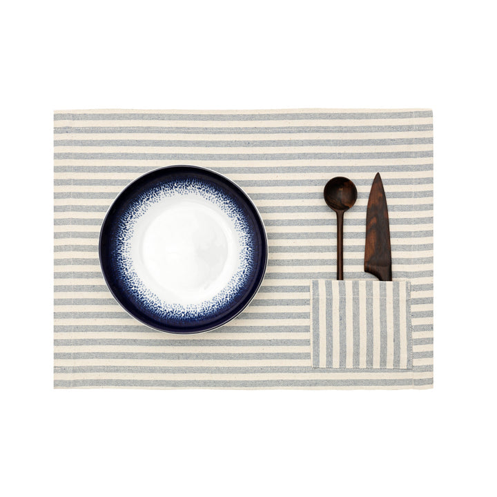Placements - Striped with Pocket (Set of 4) image 0