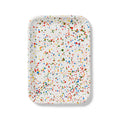 Rainbow Falls Rectangle Tray - White