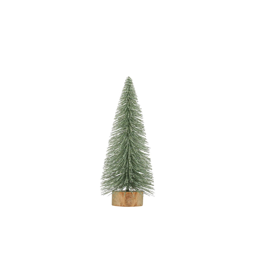 Tree w/ Glitter & Wood Base image 3