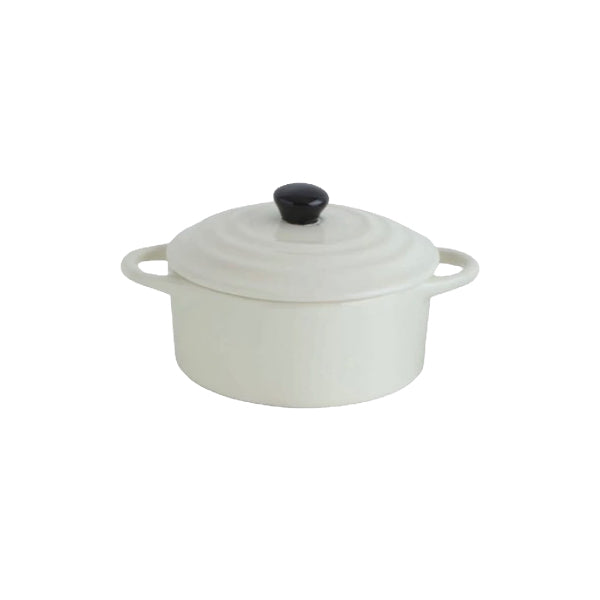 Stoneware Mini Baker with Lid image 1