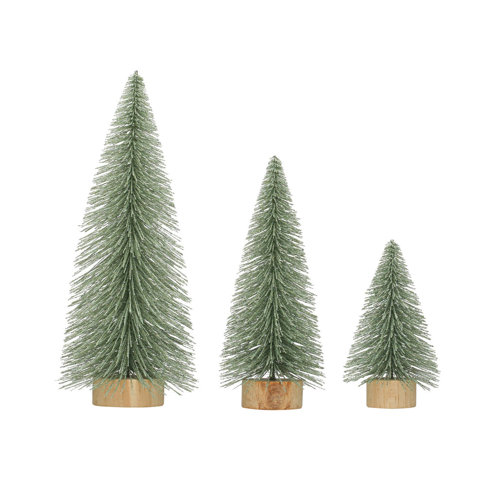 Tree w/ Glitter & Wood Base image 0