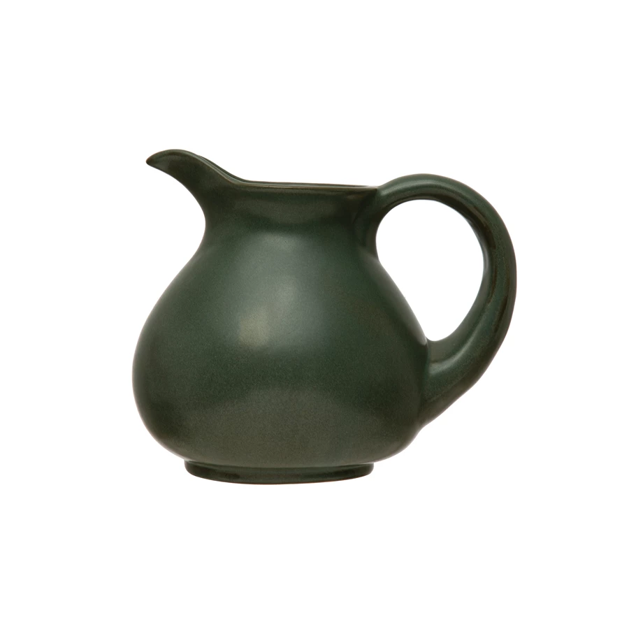 Stoneware Pitcher - 48oz / Green image 0