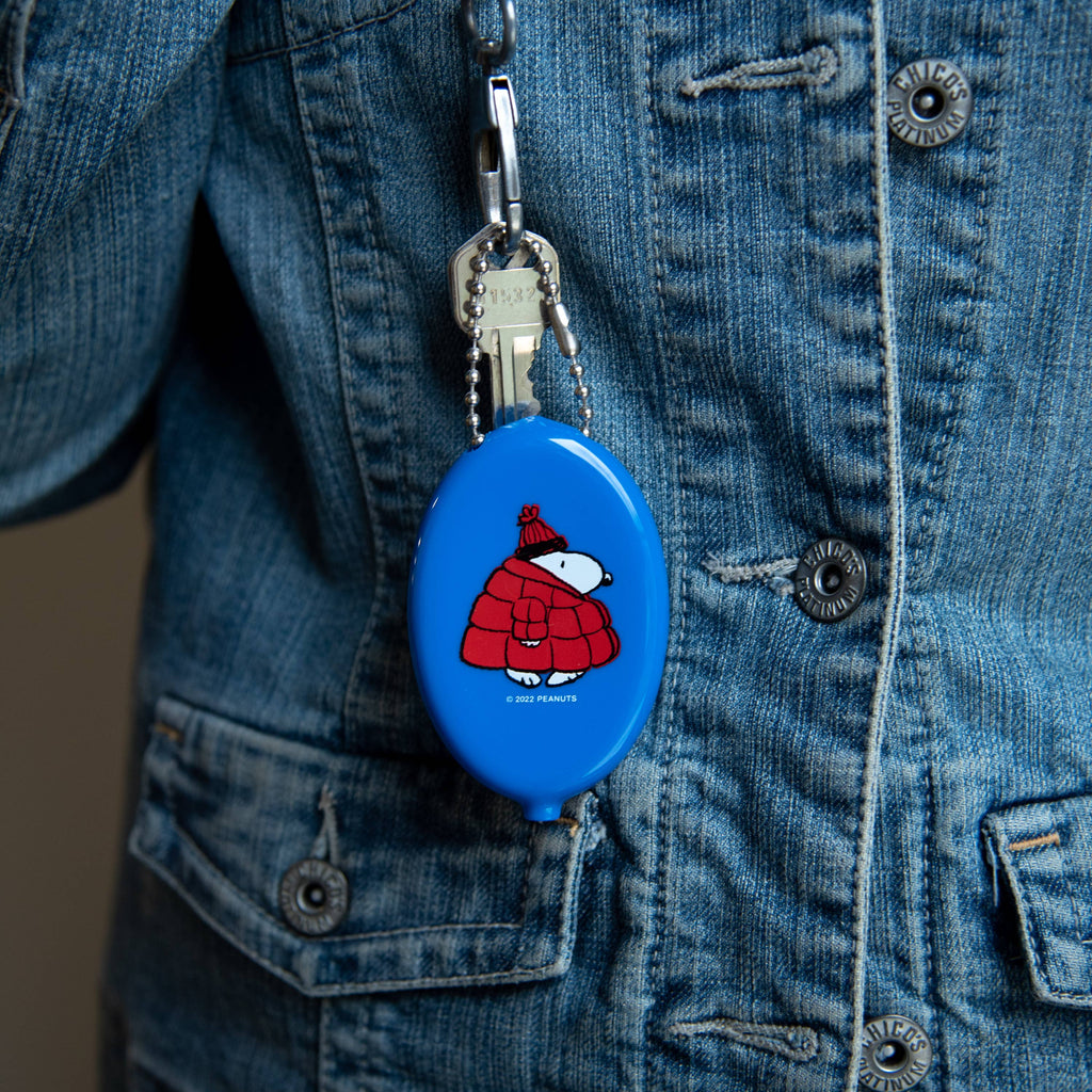 Snoopy Puffy Coat Coin Pouch