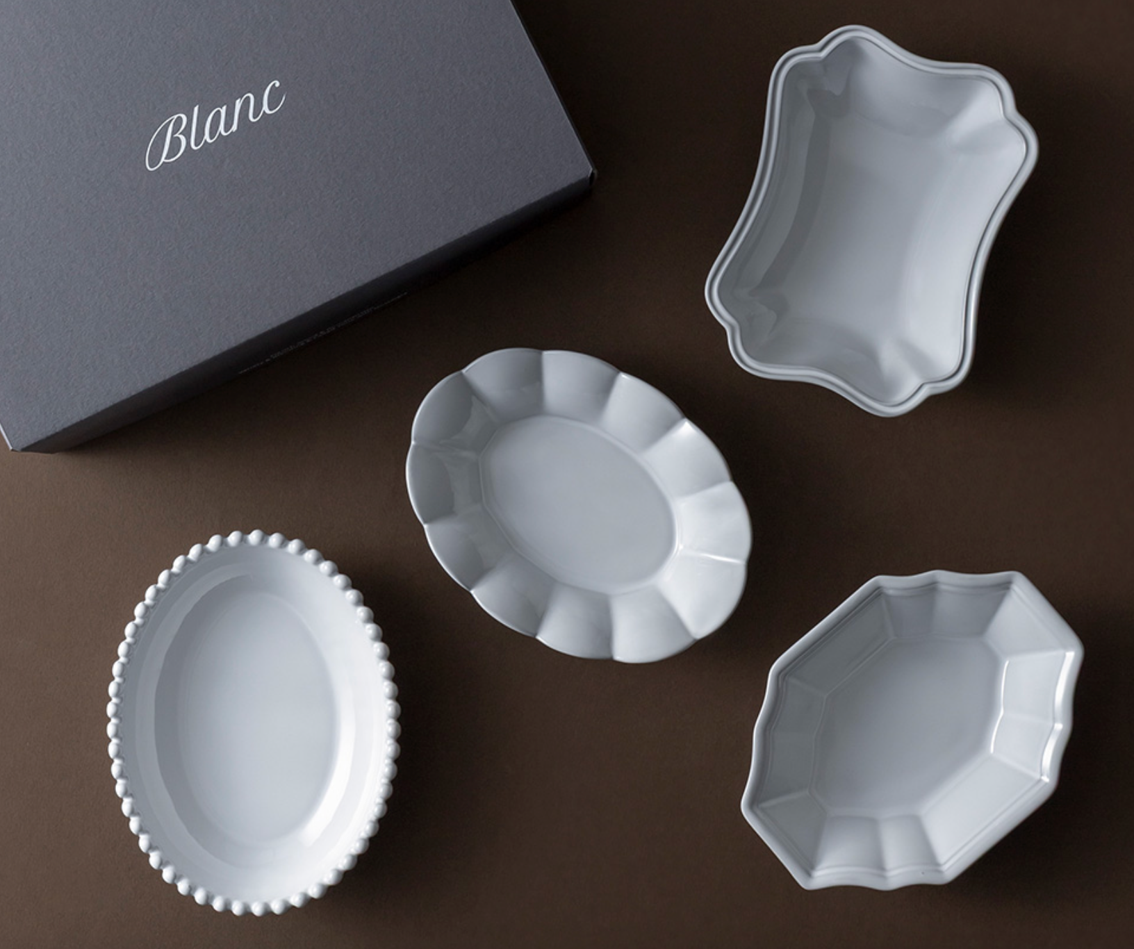 Blanc Side Dish - Set of 4