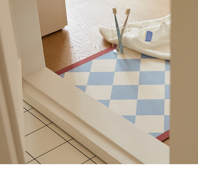 Diatomaceous Earth Bath Mat - Classic Tile