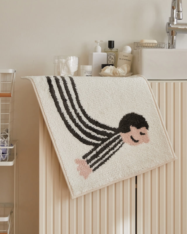 Jacquard Bath Mat - Gentle Yoga