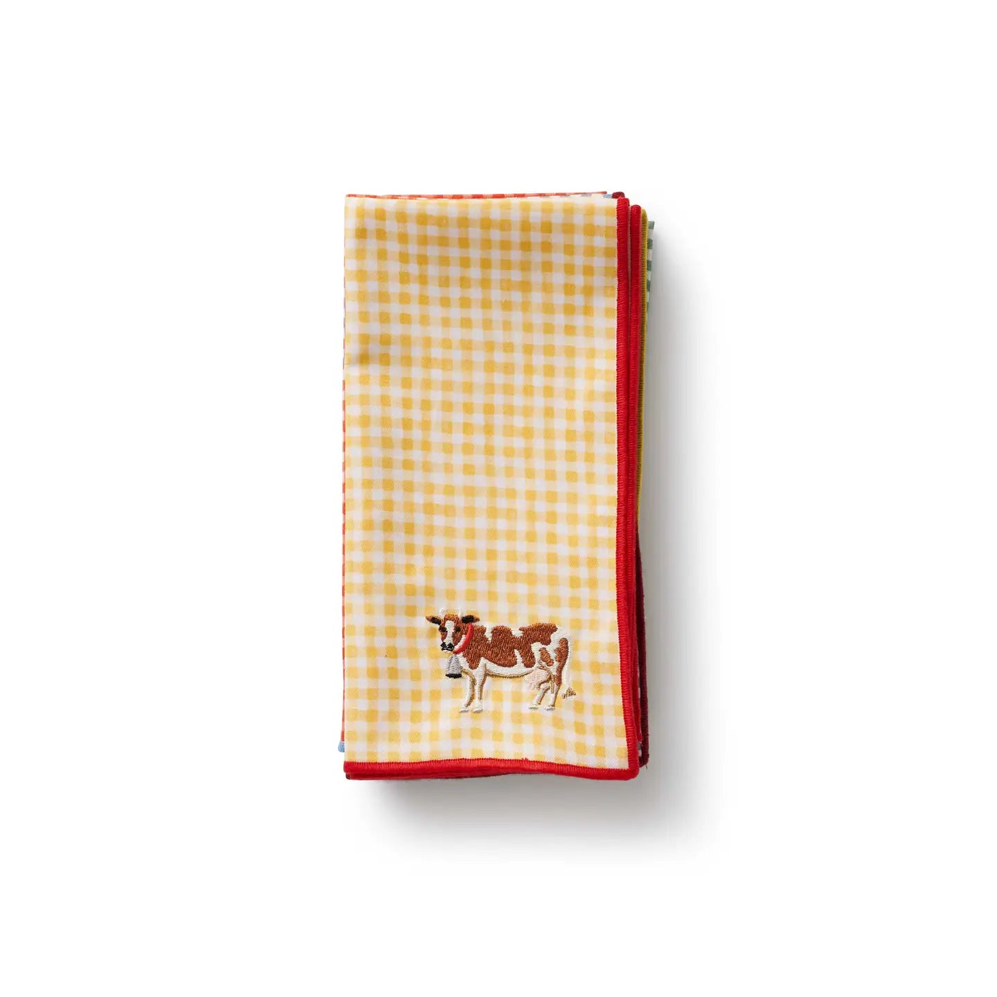 Home Sweet Home Embroidered Cotton Napkins - Set of 4