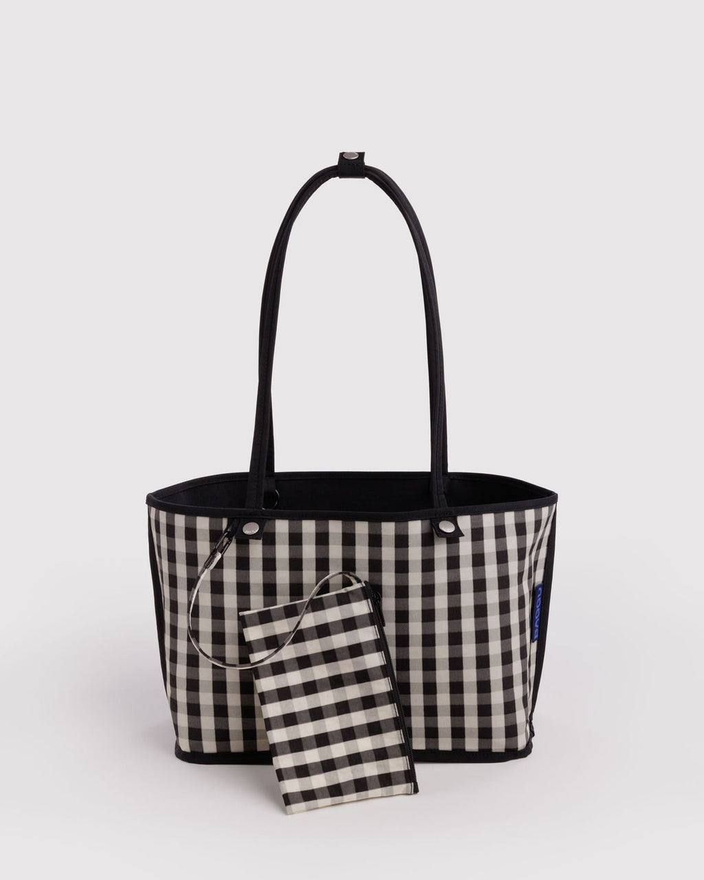 Nylon Reverstible Tote - Black Mix