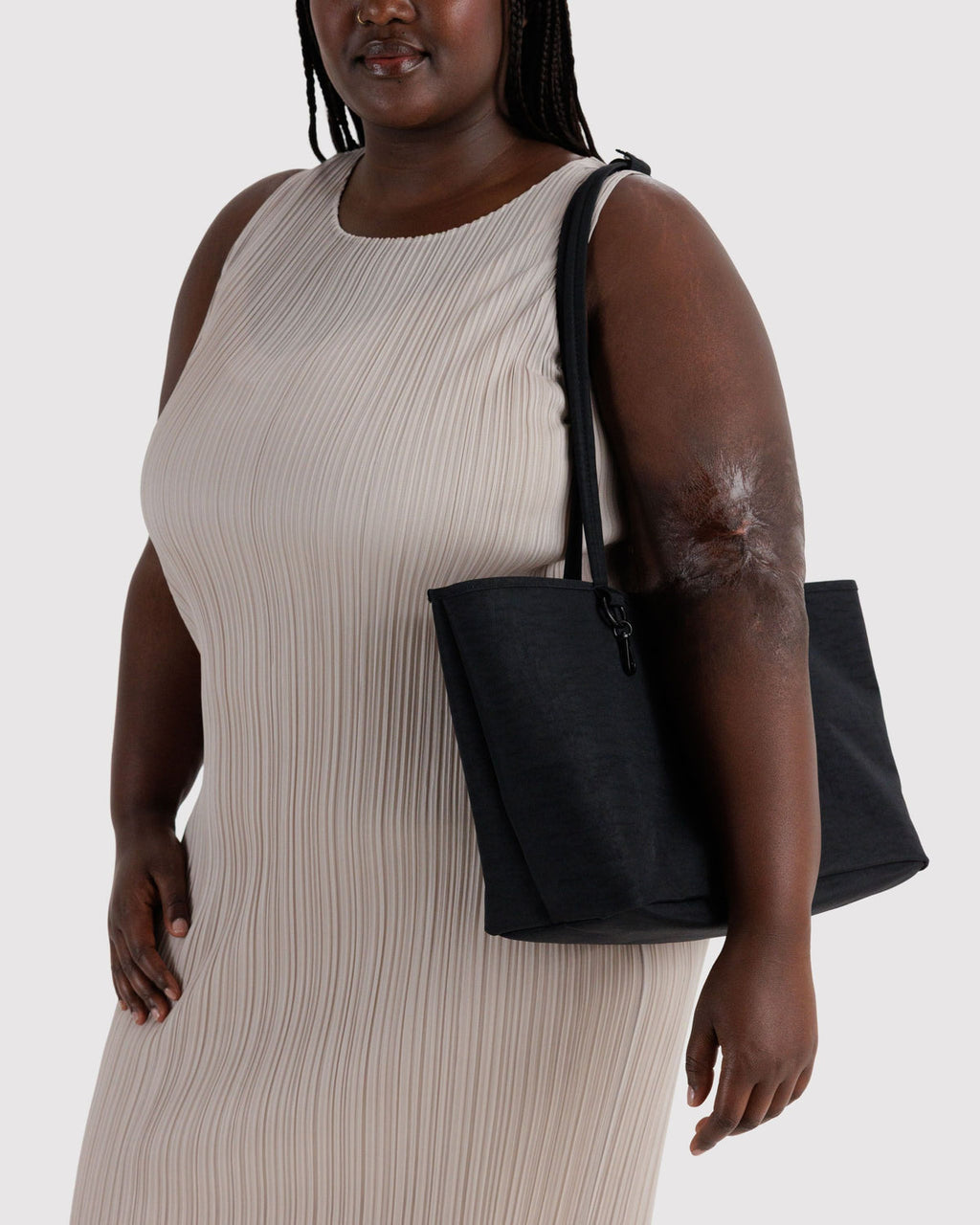Nylon Reverstible Tote - Black Mix
