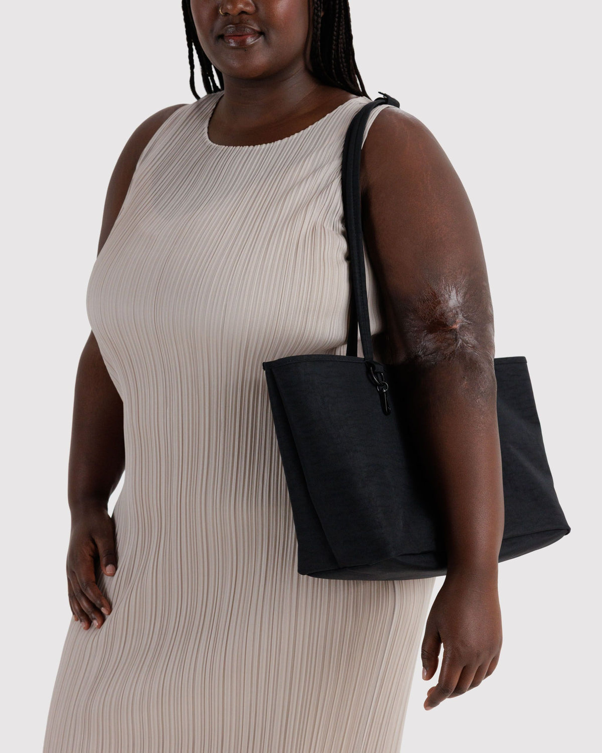 Nylon Reverstible Tote - Black Mix