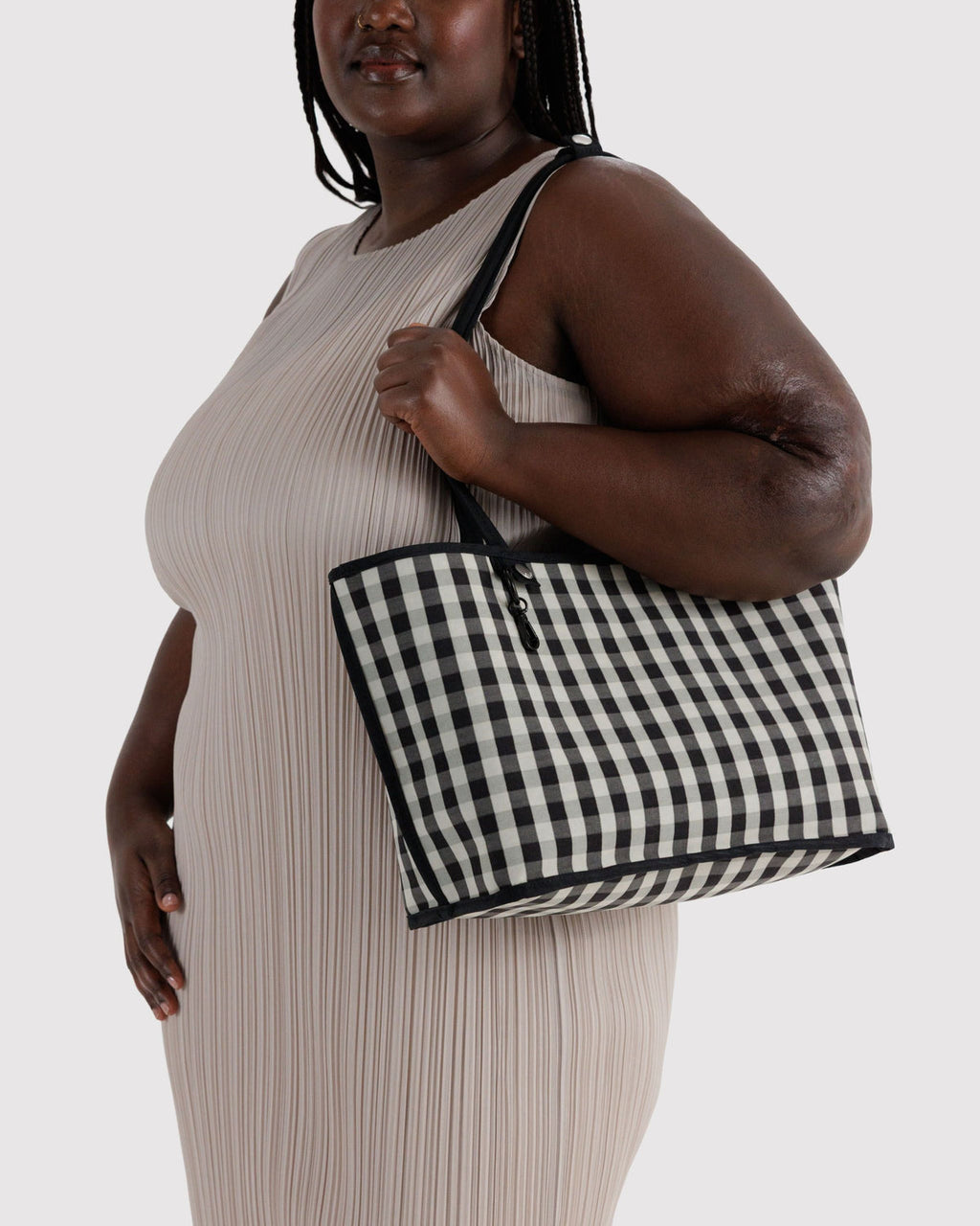 Nylon Reverstible Tote - Black Mix