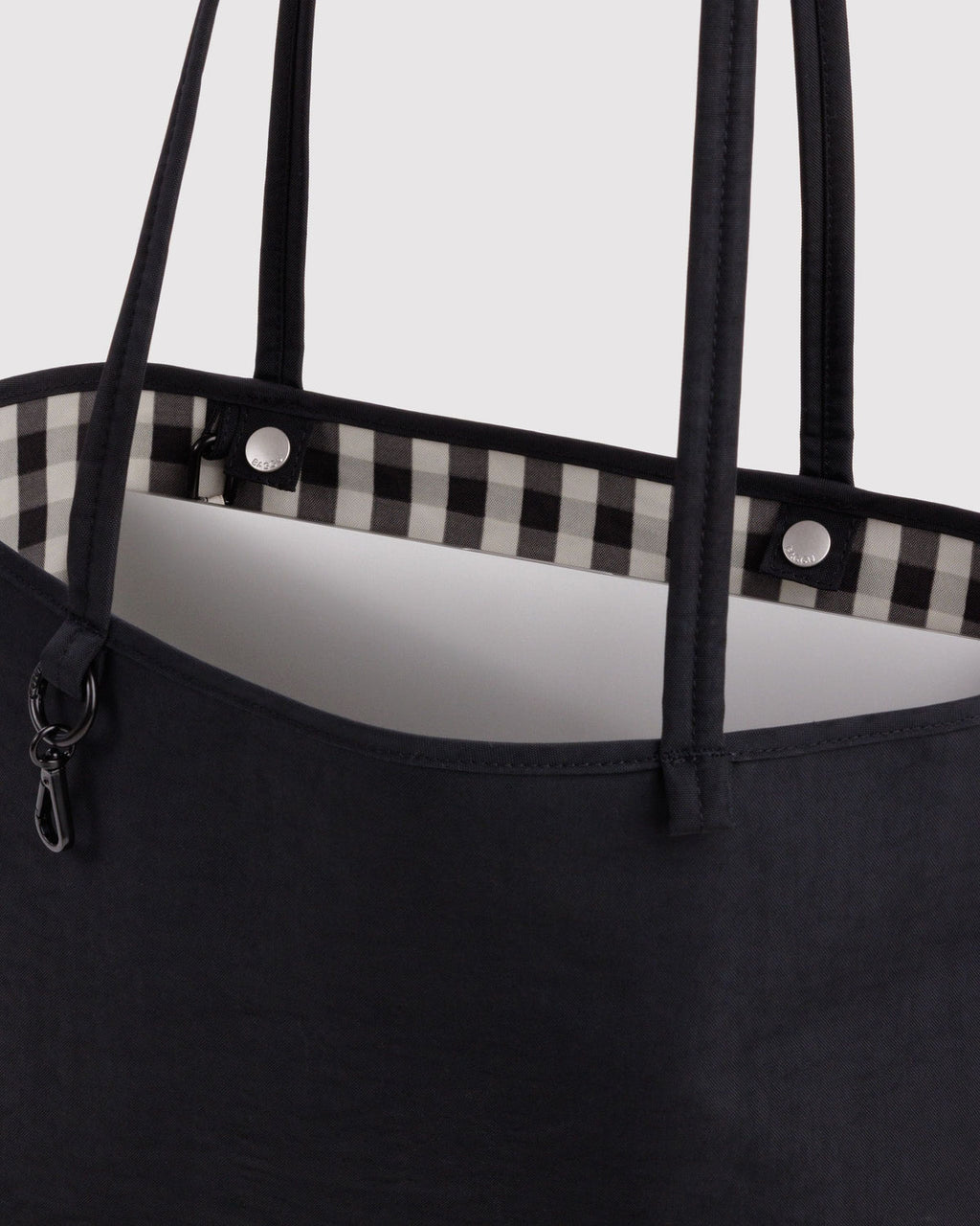 Nylon Reverstible Tote - Black Mix