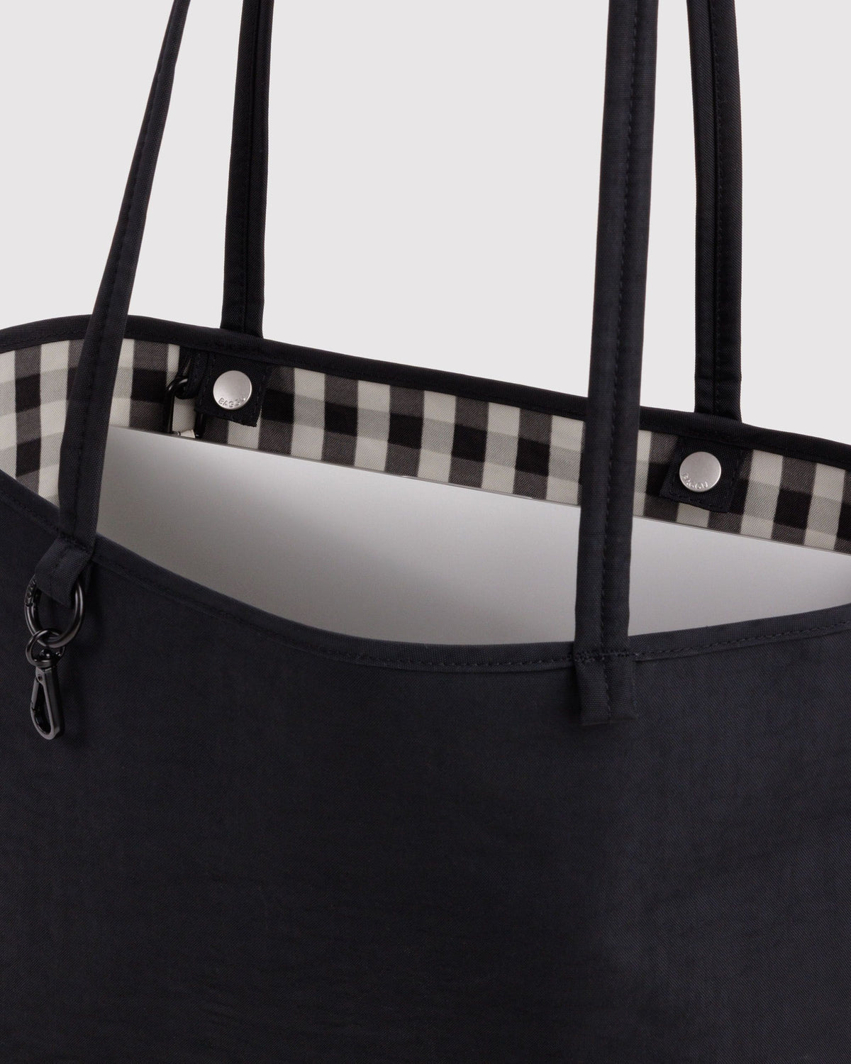 Nylon Reverstible Tote - Black Mix