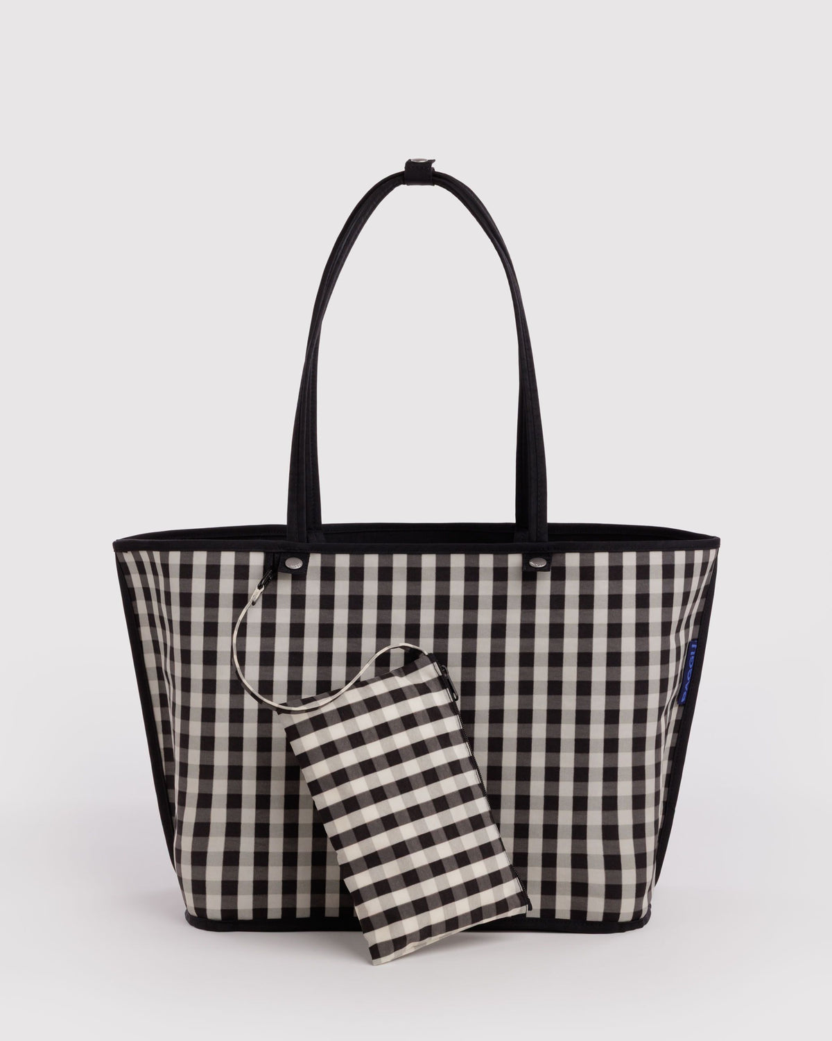 Nylon Reverstible Tote - Black Mix