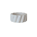 Marble Twisted Carved Scalloped Bottle Holder