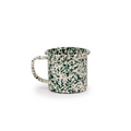 Splatter 12 oz Mug - Green & Cream