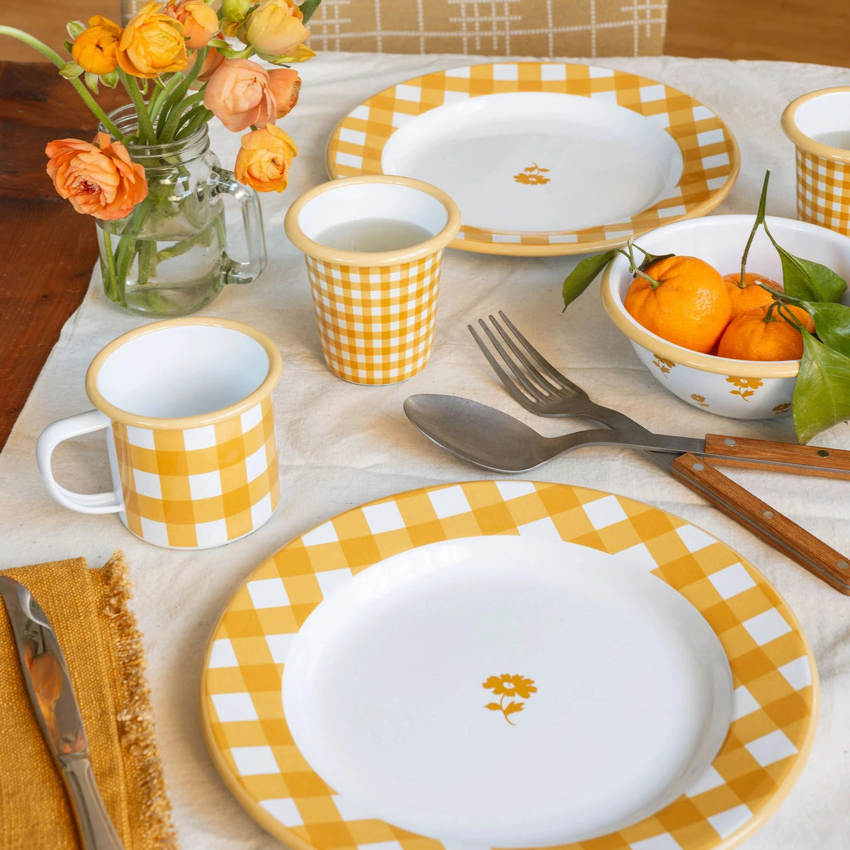 Max Humphrey x CCH Gingham Mug - Yellow