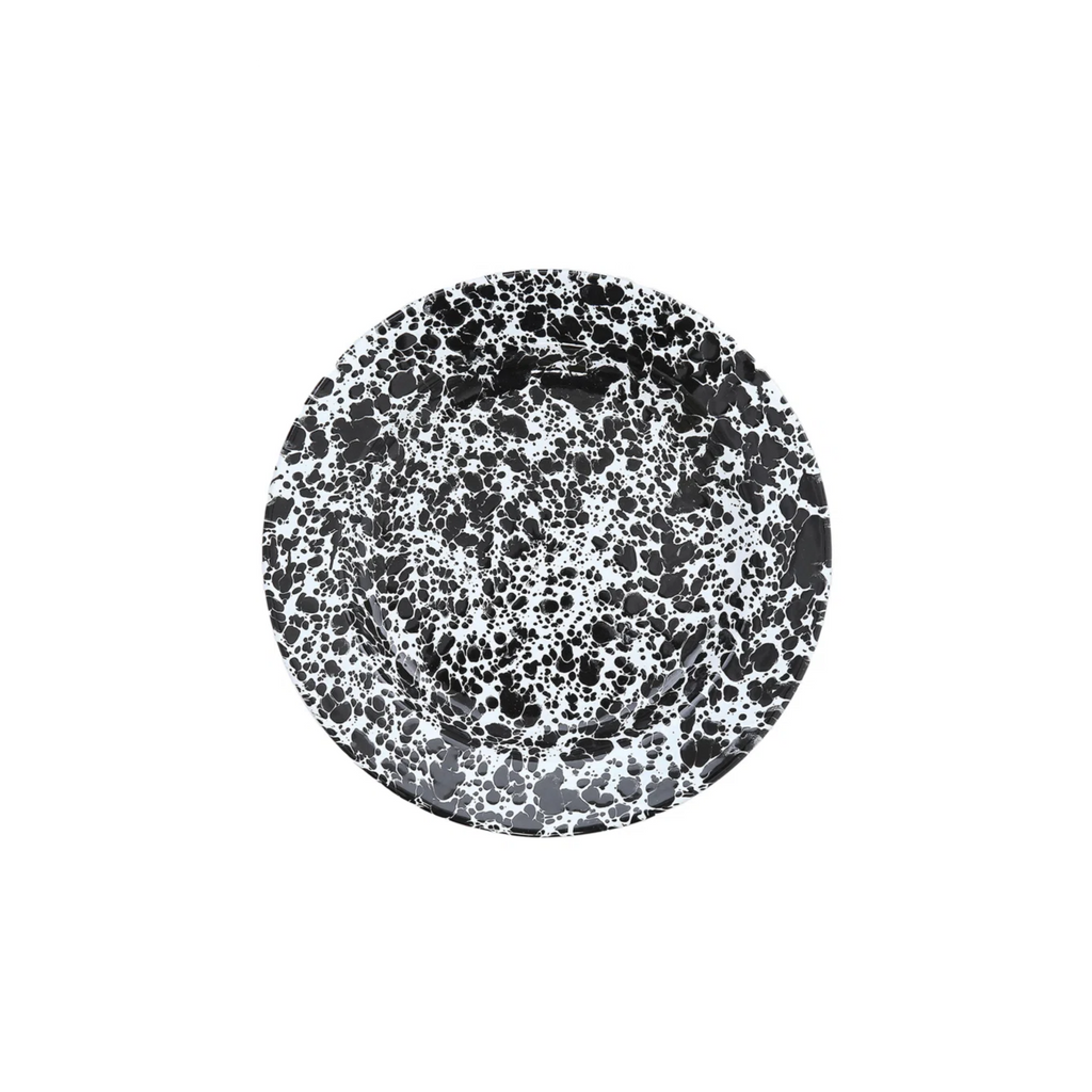 Splatter Salad Plate - Black