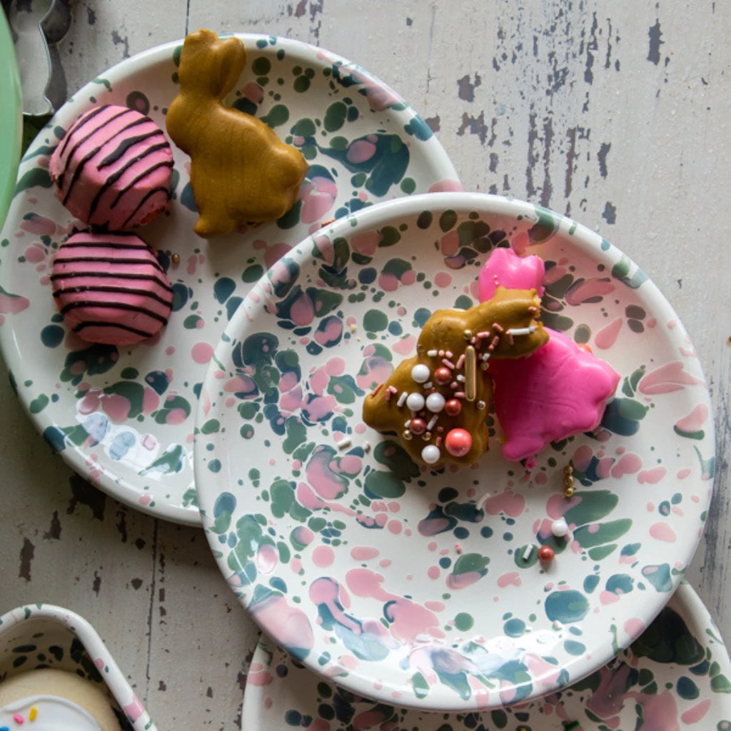 Catalina Coupe Dinner Plate - Mint Hibiscus