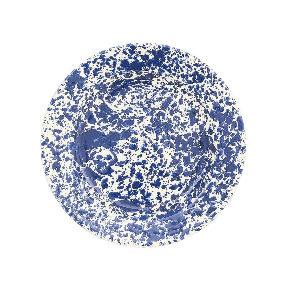 Splatter Dinner Plate - Navy and Cream