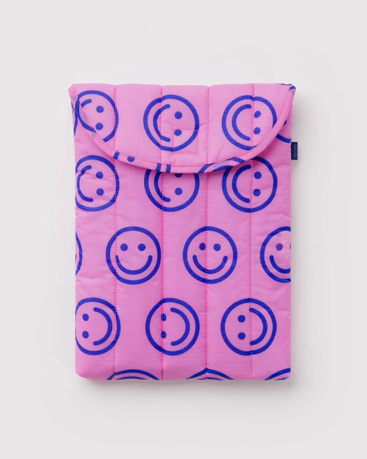 Puffy Laptop Sleeve - Pop Pink Happy