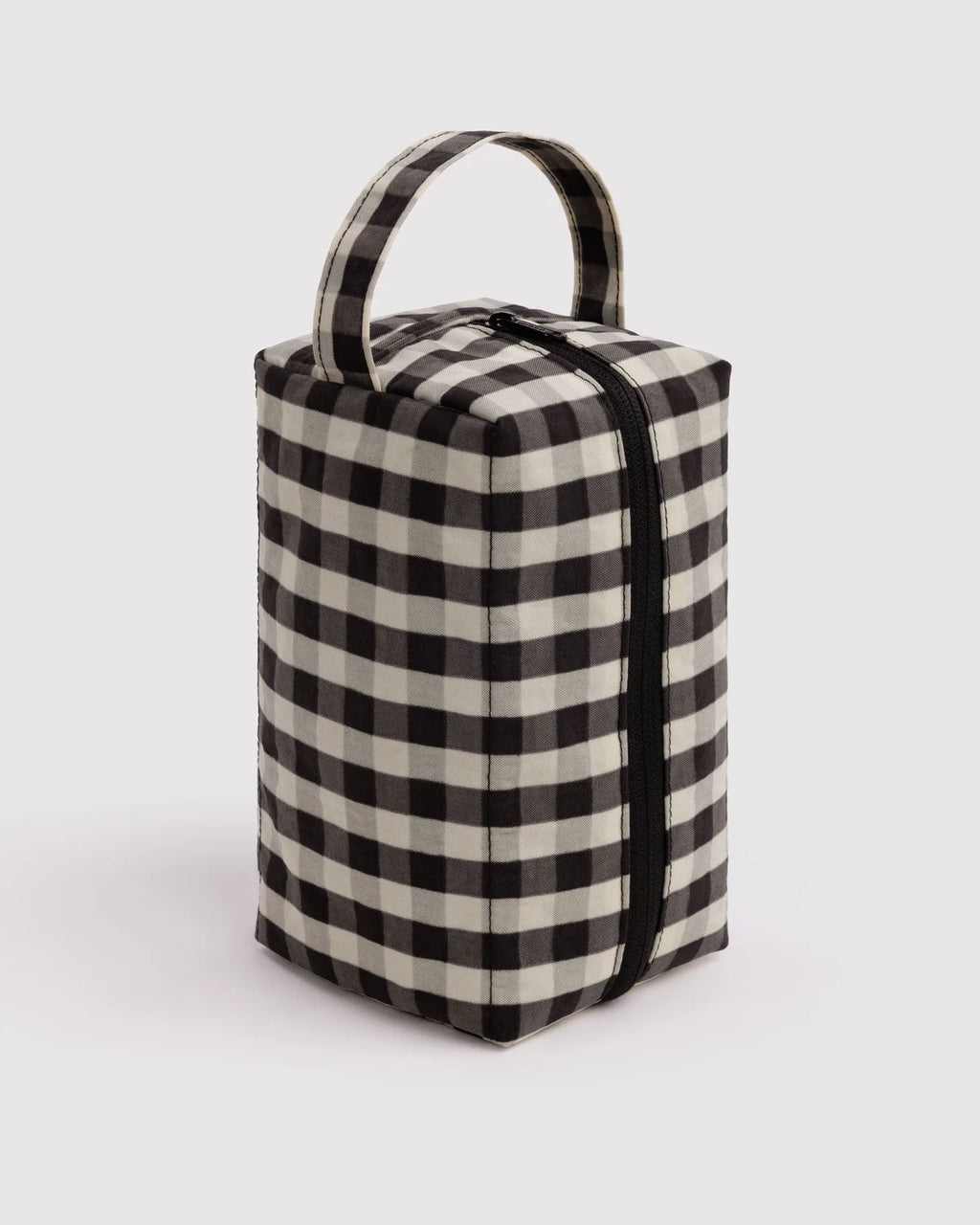 Dopp Kit - Black and Cream Gingham