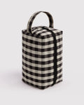Dopp Kit - Black and Cream Gingham