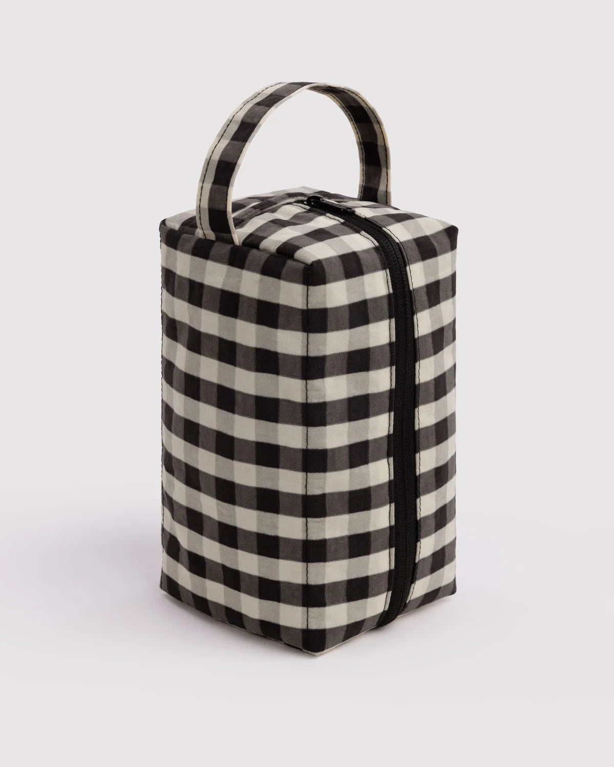 Dopp Kit - Black and Cream Gingham