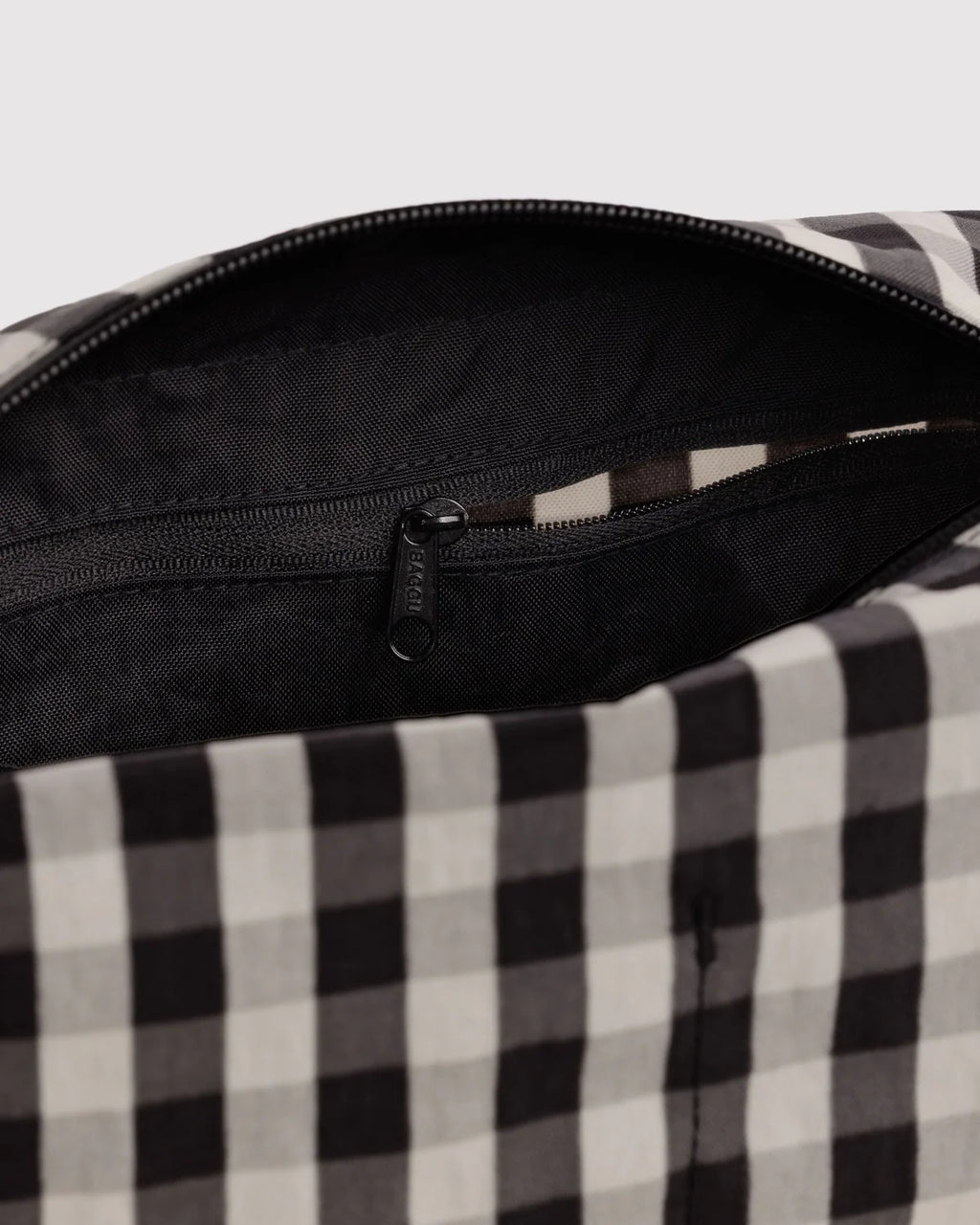 Dopp Kit - Black and Cream Gingham
