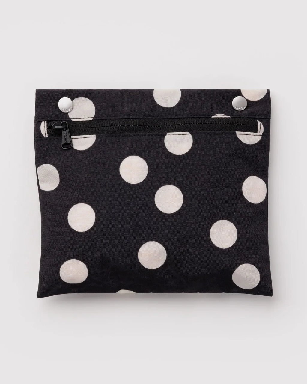 Everyday Cloud Bag - Black and Cream Polka Dot