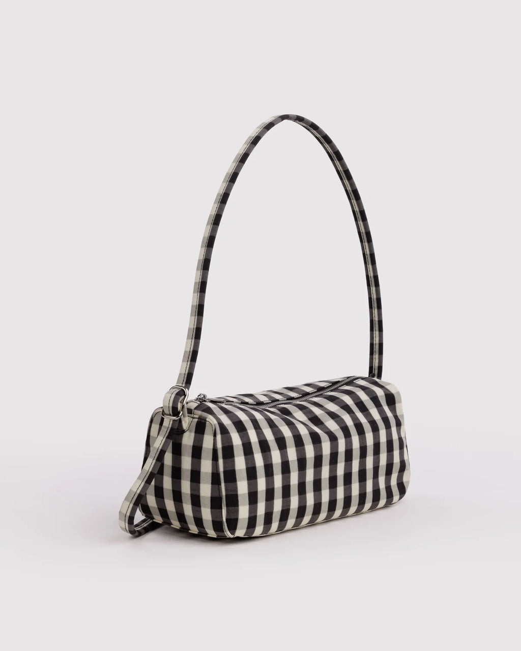 Nylon Loaf Bag - Black and Cream Gingham