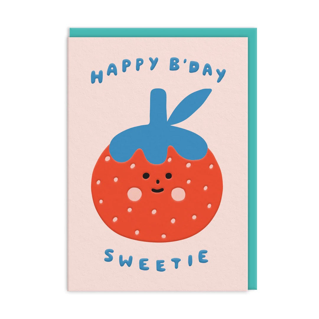 Sweetie strawberry Birthday Card