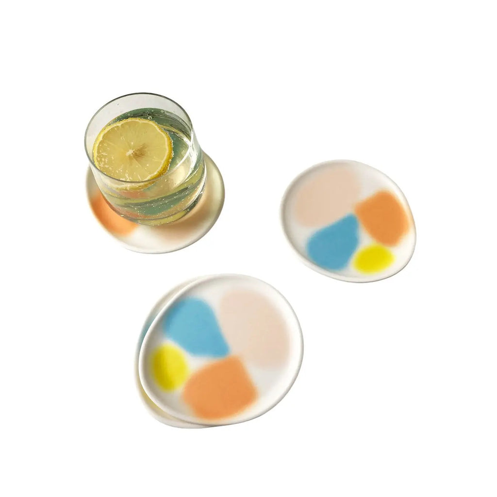 Bamboo Colourfield Coaster - Set of 4