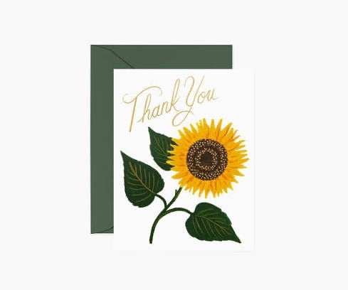 Sunflower Thank You Card