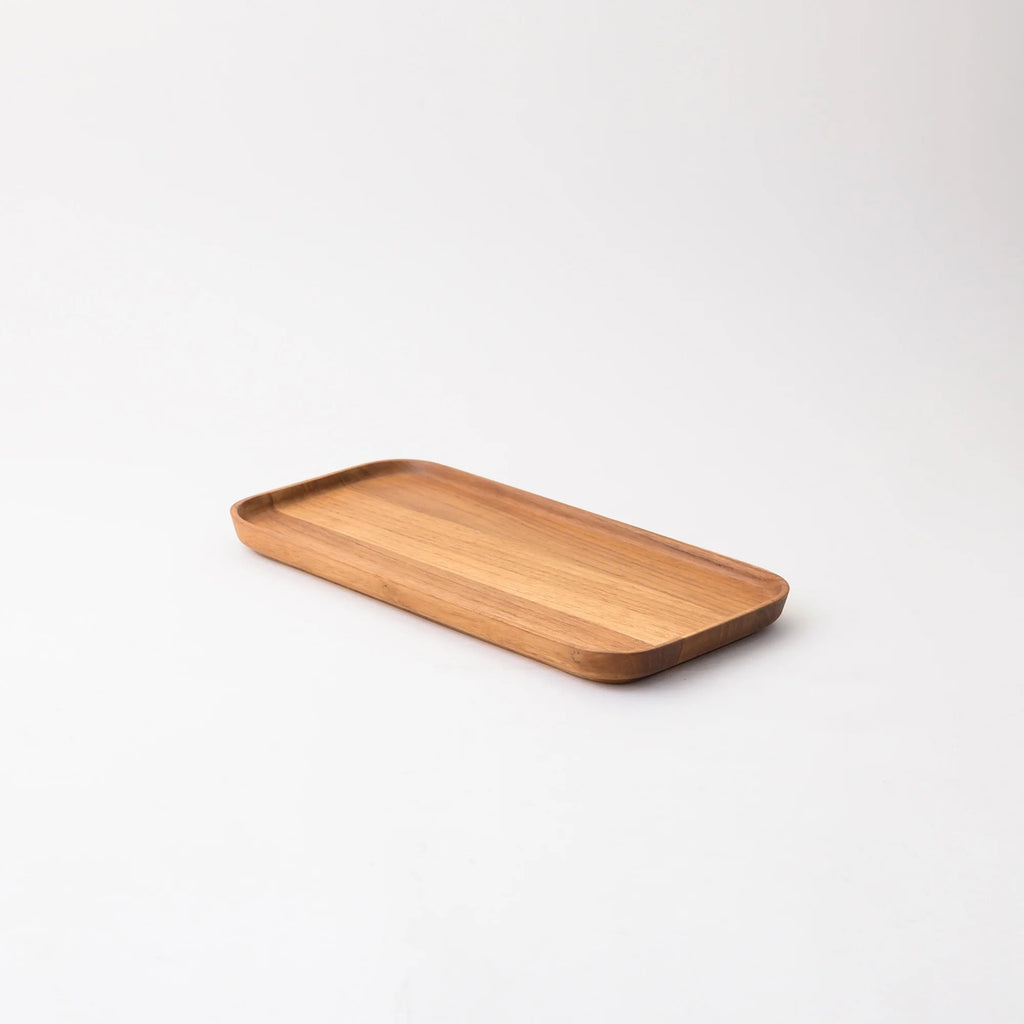 Moon Long Dish - Teak