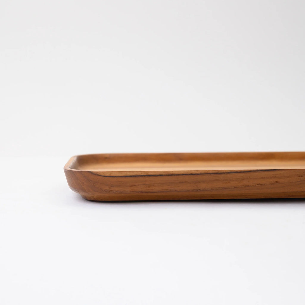Moon Long Dish - Teak