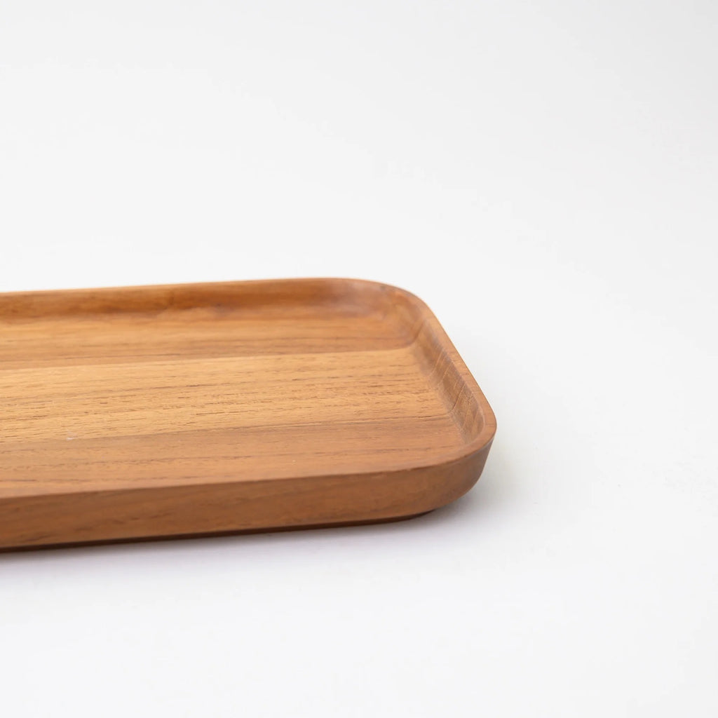 Moon Long Dish - Teak