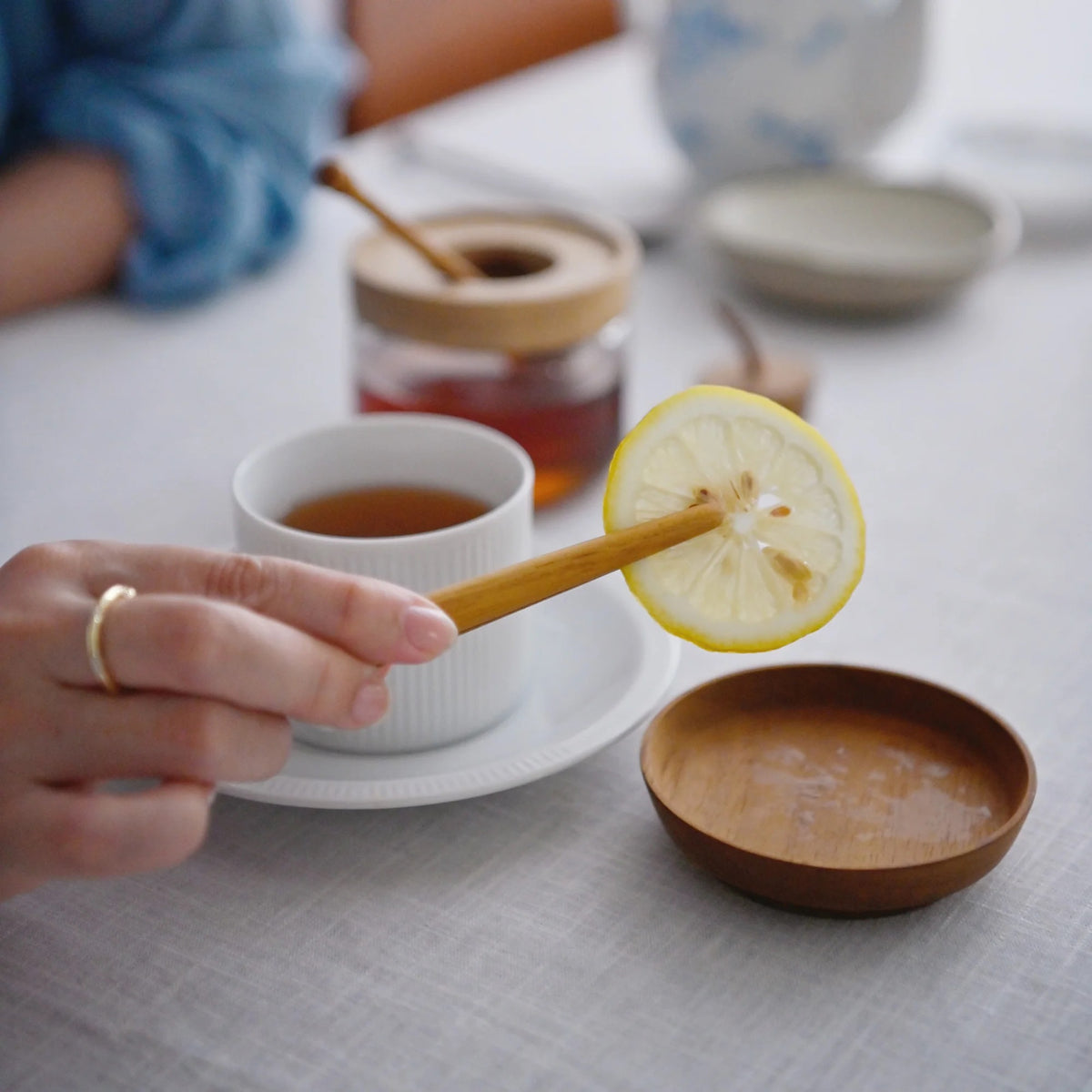 Moon Dish - Teak