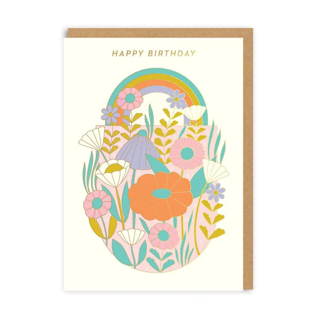 Happy Birthday Daisies Greeting Card