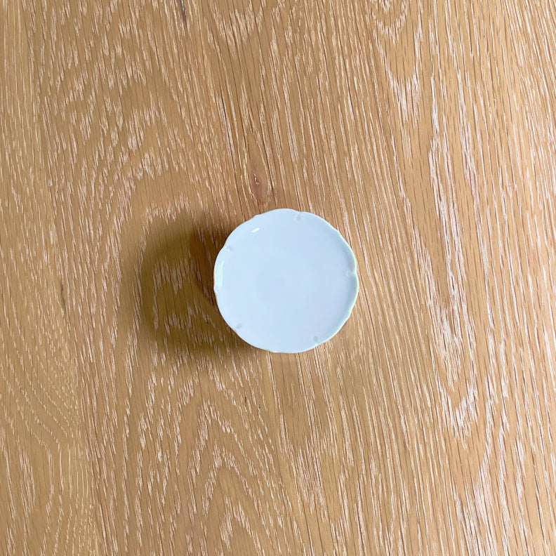 Peony Dessert Footed Plate - Tall